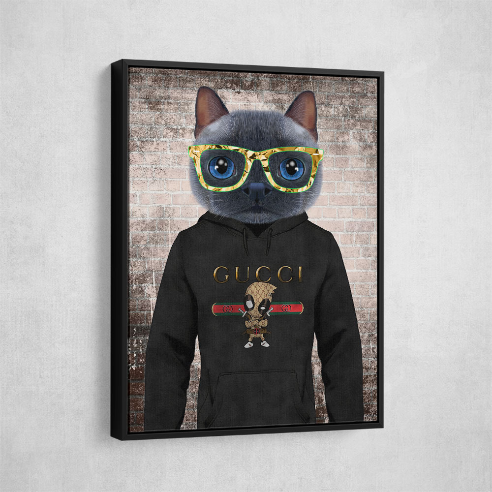 Gucci hoodie with cat hotsell